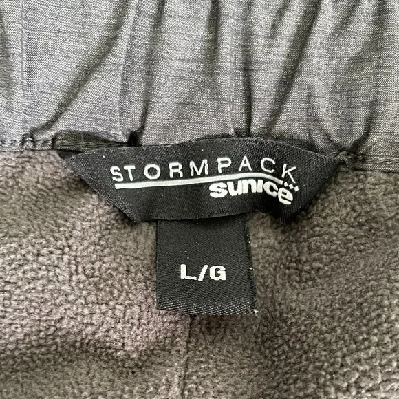 Sunice StormPack Woman Gray Stretch Lined Windproof Pants Size L - Picture 3 of 4